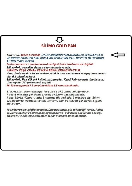 Mavi Renkli Altın Yakalama Eleği, Doğal Akarsu Altın Çıkarma Araçları