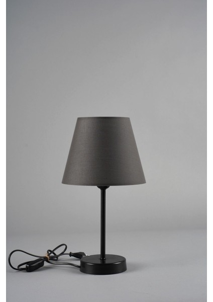 Şık Siyah-Antrasit Abajur, 22X22X39 Cm, Modern ve Zarif Tasarım