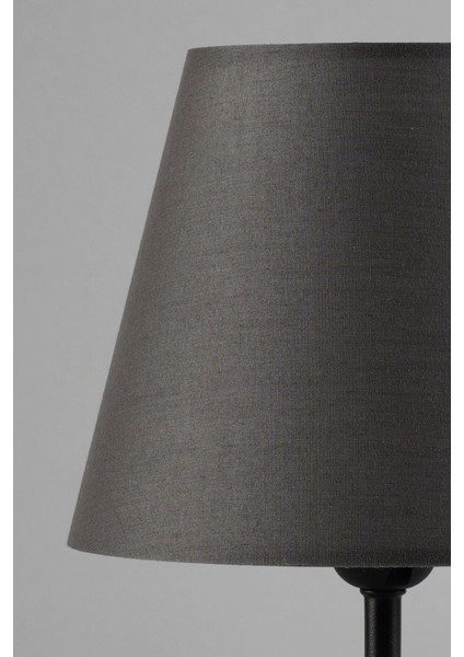 Şık Siyah-Antrasit Abajur, 22X22X39 Cm, Modern ve Zarif Tasarım fiyatları