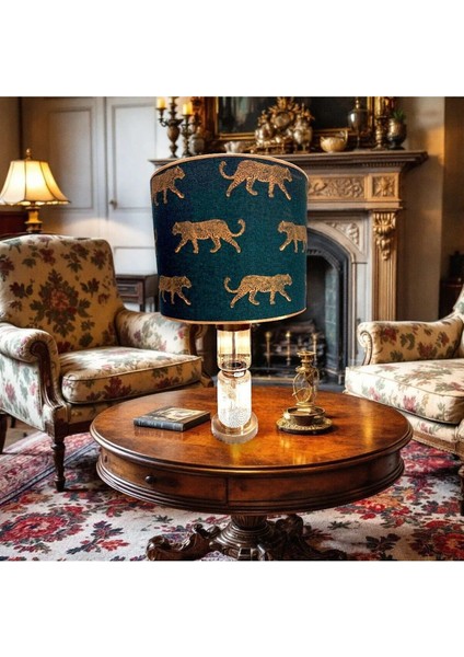 Yeşil Leopar Abajur, Şık ve Doğal Aydınlatma Seçeneği fiyatları