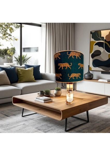 Yeşil Leopar Abajur, Şık ve Doğal Aydınlatma Seçeneği modelleri