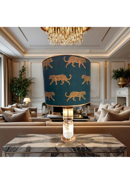 Yeşil Leopar Abajur, Şık ve Doğal Aydınlatma Seçeneği fırsatları