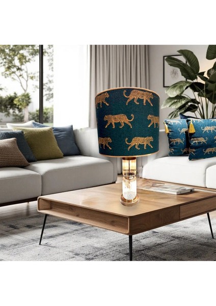 Yeşil Leopar Abajur, Şık ve Doğal Aydınlatma Seçeneği