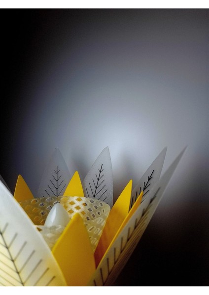 Beyaz Modern Dekoratif Masa Lambası, Gece ve Çiçek Detaylı Tasarım modelleri