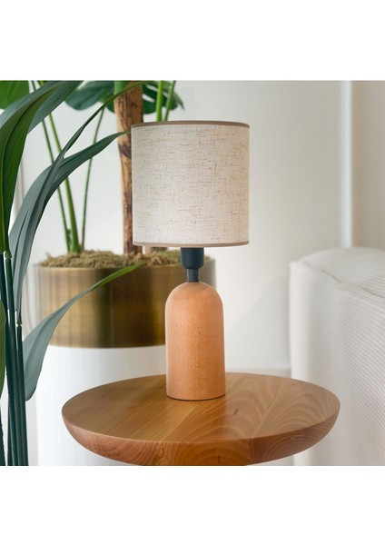 Bej Ahşap Abajur, Sıcak ve Şık Oda Aydınlatması fiyatları