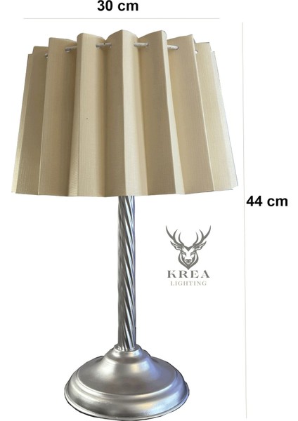 2'li Krom Metal Akordiyon Şapkalı Abajur Seti, Şık ve Modern Dekorasyon. modelleri