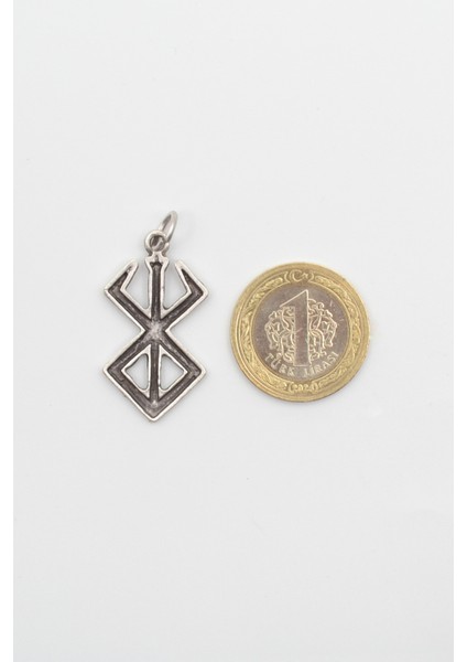 Modern Berserk Manga Kolye - Düz Ezme Ithal Zincirli Unisex Gümüş Kaplama Anime Takı - 60 cm fırsatları