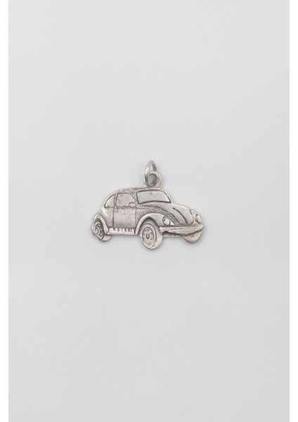 Nostaljik Vosvos Kolye Ucu - Antik Gümüş Kaplama - Kadın Erkek