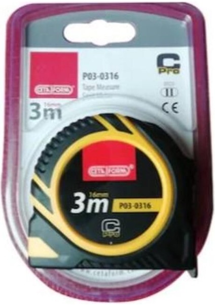 3 M x 16 mm Şerit Metre, Günlük ve Profesyonel Ölçüm Aracı
