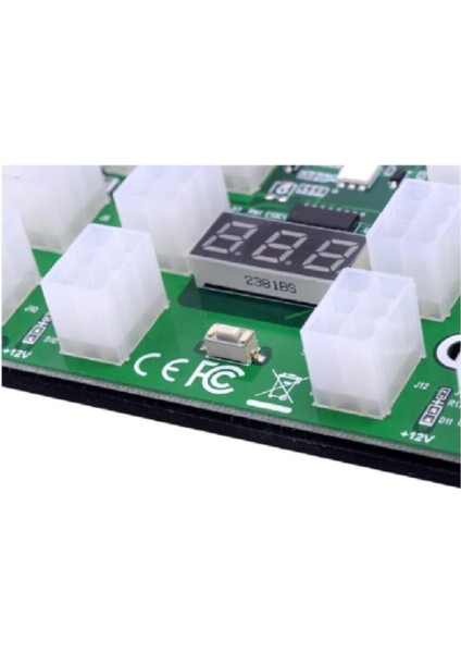 12 Port Güç Kaynağı Için 12V 6pin Pcı-E Kesme Panosu ve Breakout Port fırsatları