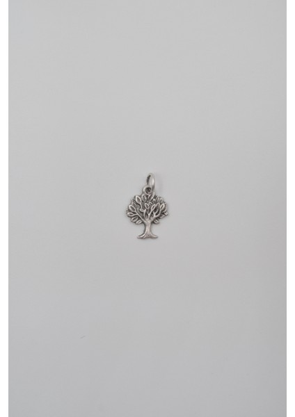 Hayat Ağacı Kolye Ucu - Antik Gümüş Kaplama - Kadın Erkek