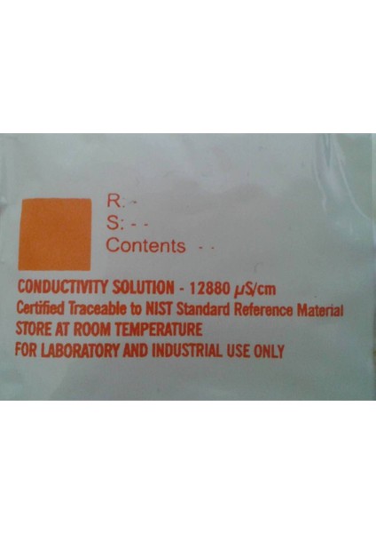 Yüksek Iletkenlik Kalibrasyon Solüsyonu 20ML, Hassas Ölçüm Desteği indirimleri