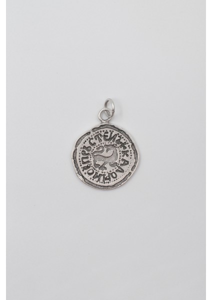 Kaloyan's Madalyon Kolye Ucu - Antik Gümüş Kaplama - Kadın Erkek