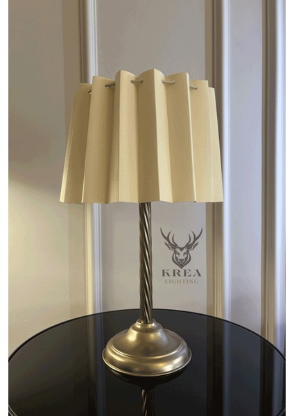 Iki'li Metal Eskitme Abajur Seti, Sarı, Şapkalı, Akordiyon Tasarım fiyatları