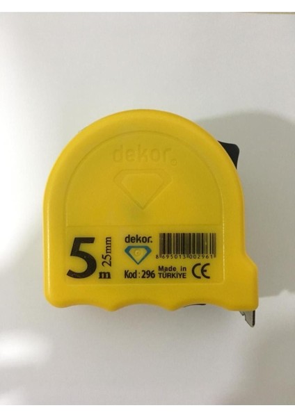 25 mm Şerit Metre, 5 Metre Uzunluk, Dayanıklı ve Kullanım Kolaylığı Sağlayan Ürün