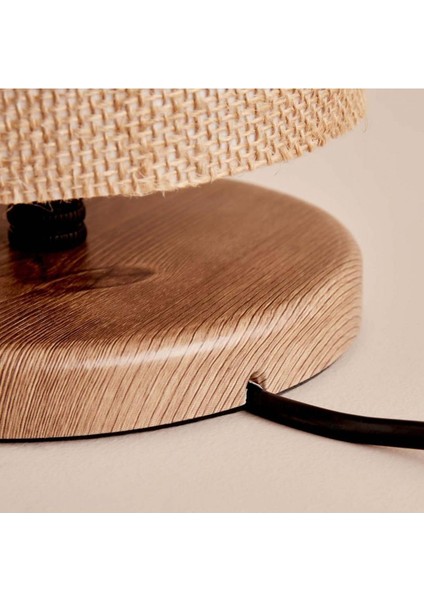 Şık Bej Ahşap Abajur, Evinize Sıcaklık Katacak Modern Tasarım fırsatları