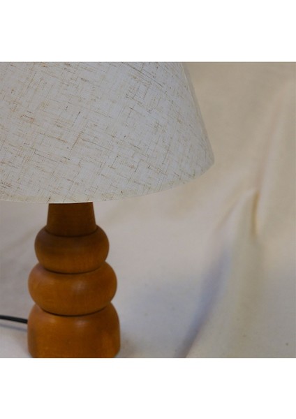 Şık Bej Ahşap Abajur, Doğal ve Sıcak Atmosfer Için Ideal Seçim fiyatları