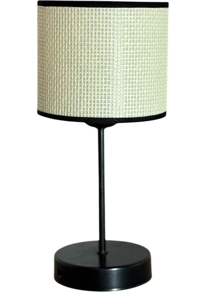 Ikili Beyaz Hasır Abajur Set, Salon ve Yatak Odası Için Rattan Şapkalı Tasarım modelleri