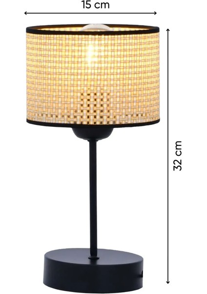 Şık Bej Hasır Şapkalı Masa Lambası, Mutfak ve Oturma Odası Için Ideal fiyatları