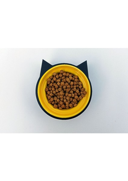 Sarı Renkli Kedi Mama ve Su Kabı, Şık ve Kullanışlı Tasarım fiyatları