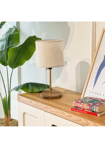 Şık Bej Abajur, Evinize Zarif Dokunuş!