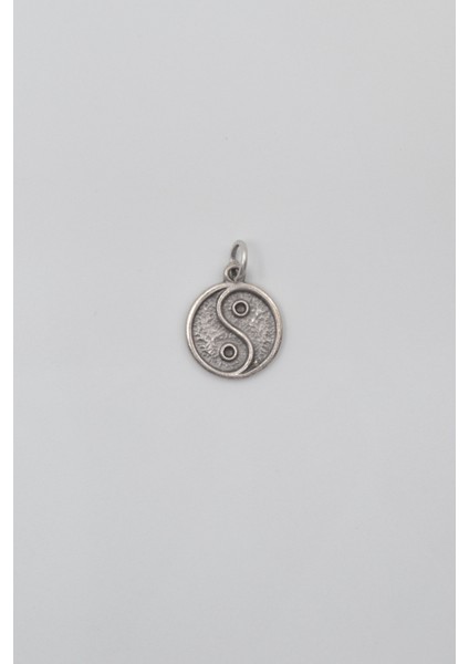 Denge - Yin Yang Kolye Ucu - Antik Gümüş Kaplama - Kadın Erkek