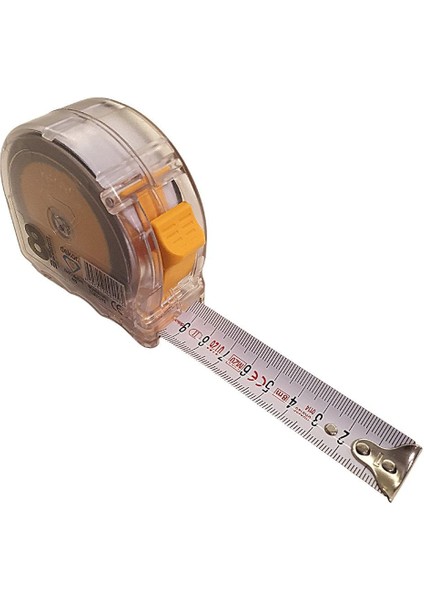 Şeffaf Şerit Metre 8m x 25MM, Kolay Ölçüm ve Bakım Imkanı Sağlar.