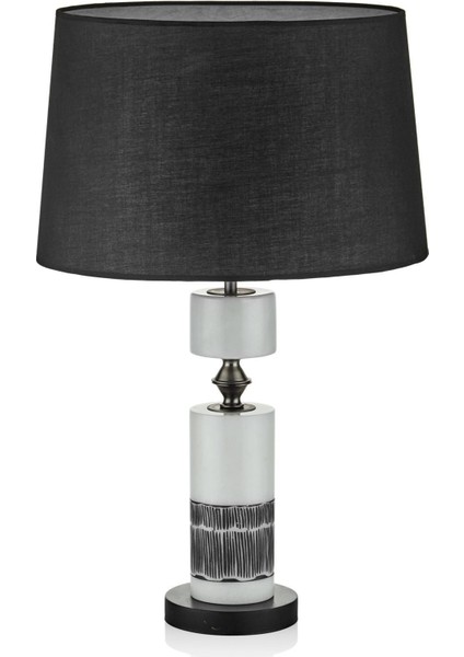 Şık Siyah Abajur 40X40X64 Cm, Modern ve Estetik Tasarım, Ev Dekoru Için Ideal.