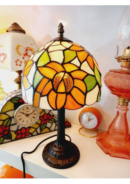 Çok Renkli Vitray Abajur Masa ve Gece Lambası, Şık Dekoratif Aydınlatma fiyatları