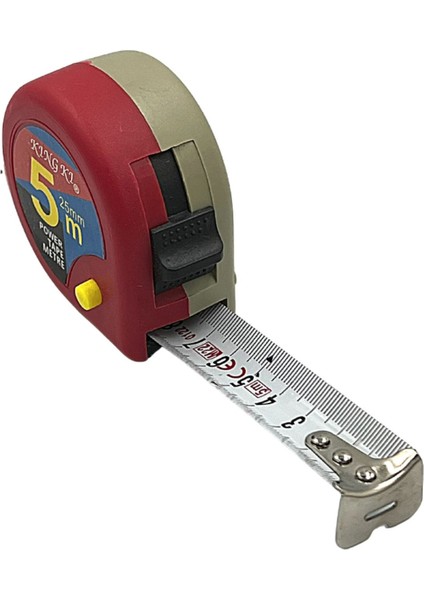Bordo Kı Şerit Metre 5X25, Dayanıklı ve Hassas Ölçüm Aracı modelleri