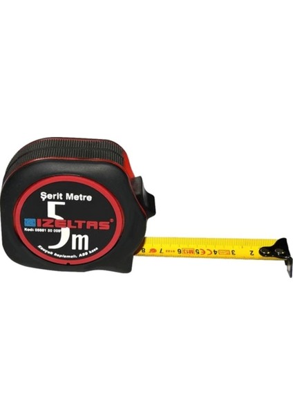 5 Metre Plastik Stoplu Ölçü Şeridi, Dayanıklı ve Kullanışlı Ölçüm Aracı fiyatları