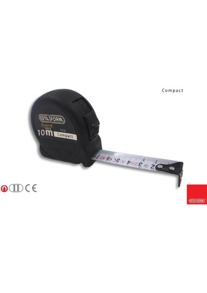 5m x 19MM Kompakt Şerit Metre, Kullanışlı ve Dayanıklı Ölçüm Aracı