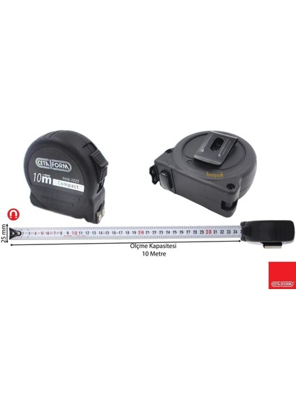 5m x 19MM Kompakt Şerit Metre, Kullanışlı ve Dayanıklı Ölçüm Aracı fiyatları