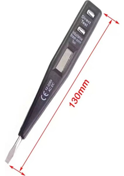 Ac/dc Temaslı ve Temassız Voltaj Test Kalemi, Faz Kontrol Aracı, Modern ve Tek Ebat