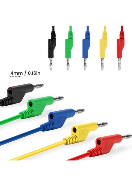 1000V/19A Multimetre Test Uçları ve Kablo Kiti Seti, Güvenli ve Dayanıklı Kullanım