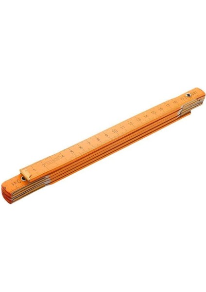 Ahşap Kırma Katlanır Marangoz Metresi 1 Metre, Dayanıklı ve Pratik Ölçüm Aracı