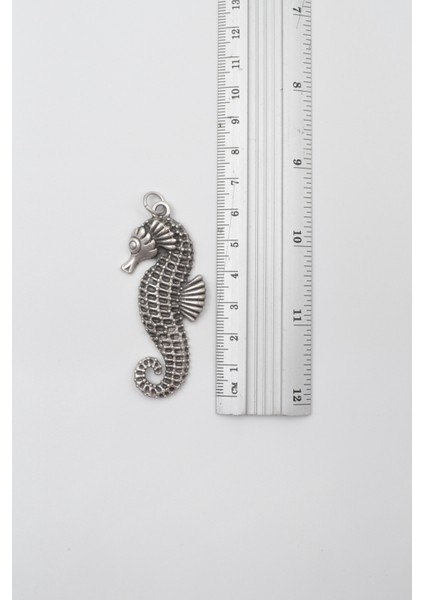 Denizatı Siyah Deri Ip Kolye - Antik Gümüş Kaplama - Kadın Erkek - 60 cm fırsatları