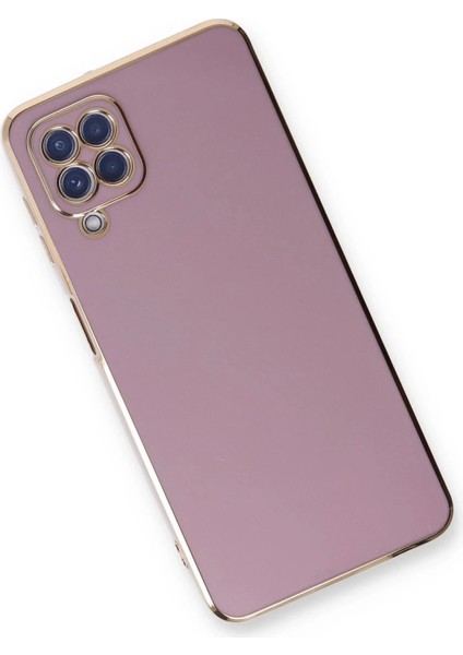 Newface Samsung Galaxy A22 Kılıf Volet Silikon - Mor modelleri