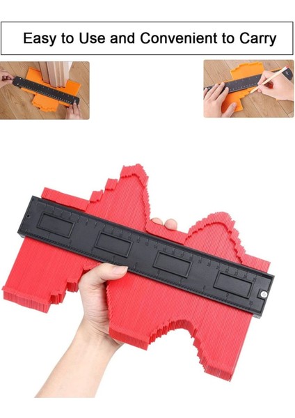 Çevre Şekillendirme ve Kalıp Yapımı Için Çok Amaçlı Şablon Tarak Seti