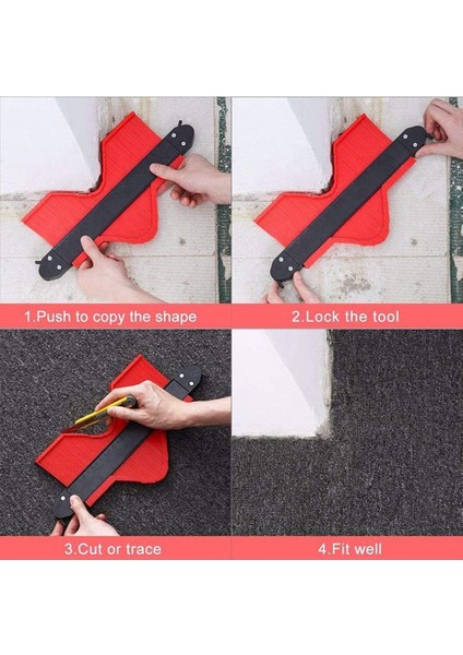 Çevre Şekillendirme ve Kalıp Yapımı Için Çok Amaçlı Şablon Tarak Seti indirimleri