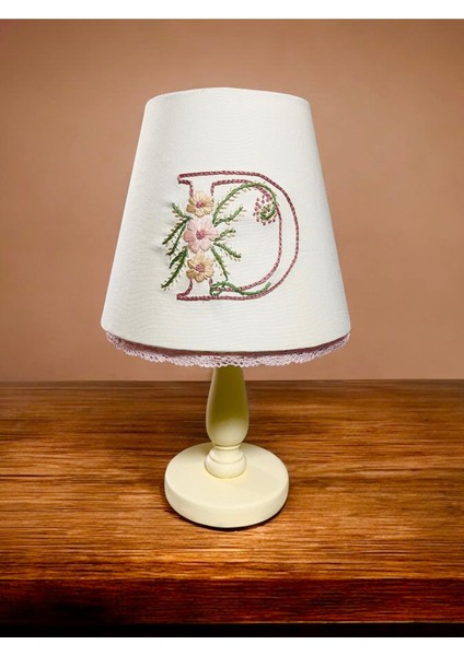 Kişiye Özel Bej Harf Abajur, Istediğiniz Harf ve Detaylar Için Mesaj Atın