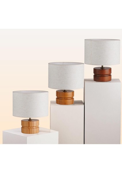 Şık Kahverengi Ahşap Abajur, Modern ve Doğal Tarzınıza Uygun Dekoratif Ürün fiyatları