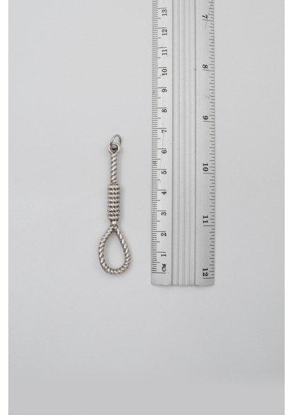 Halat - Urgan - Idam Düğümü Siyah Deri Ip Kolye - Antik Gümüş Kaplama - Kadın Erkek - 60 cm fırsatları