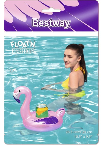 Pembe Flamingo Içecek Bardak Tutacağı, Şık ve Kullanışlı 26,5 Cm. fiyatları
