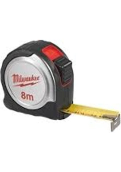 Paslanmaz Çelik Şerit Metre, 8 M, 25 Mm, Dayanıklı Ölçüm Araçları