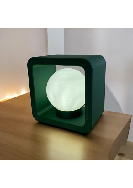 Yeşil Renkli Dekoratif Masaüstü LED Aydınlatma, Şık ve Modern Tasarım