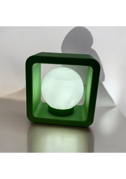 Yeşil Renkli Dekoratif Masaüstü LED Aydınlatma, Şık ve Modern Tasarım