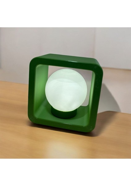 Yeşil Renkli Dekoratif Masaüstü LED Aydınlatma, Şık ve Modern Tasarım