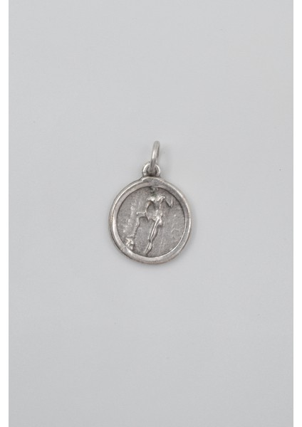 Yunan Antik Makedonya Kralı Büyük Iskender Örme Zincir Kolye - Antik Gümüş Kaplama - Kadın Erkek - 60 cm indirimleri