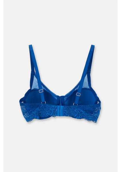 Sax Mavisi Dantelli Balensiz Soft Sütyen fiyatları